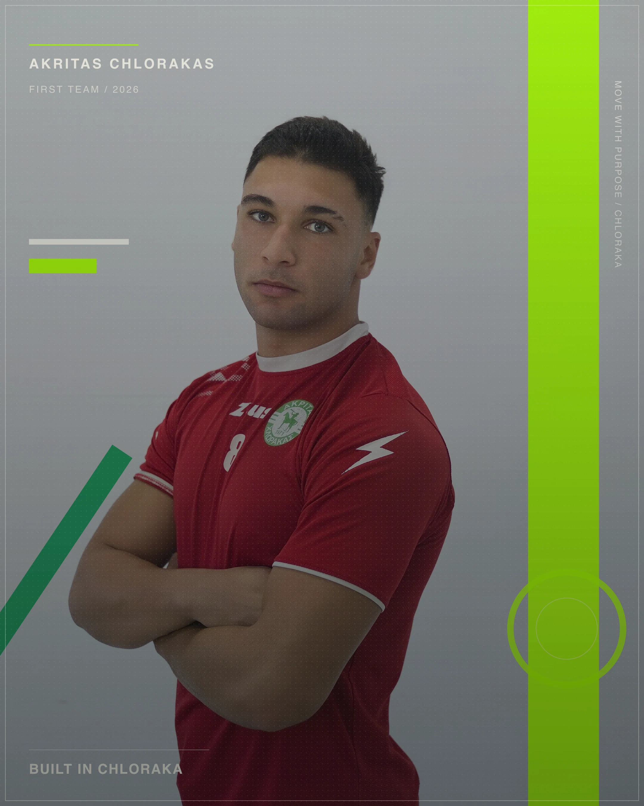 Leonidas Leonidou in official Akritas player hero artwork